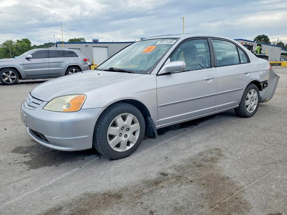 59875466 :رقم المزاد ، 1HGES26762L074381 vin ، 2002 Honda Civic مزاد بيع