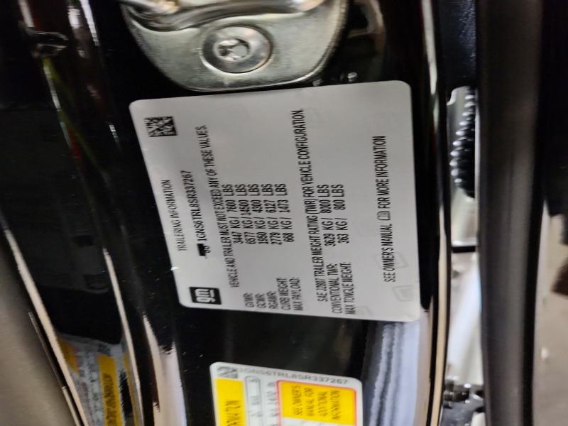 2025 Chevrolet Tahoe მანქანა იყიდება აუქციონზე, vin: 1GNS6TRL8SR337267, აუქციონის ნომერი: 60216986