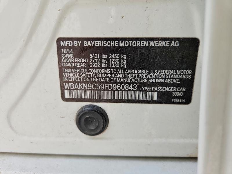 Aukcja sprzedaży 2015 Bmw 550, vin: WBAKN9C59FD960843, numer aukcji: 59717016