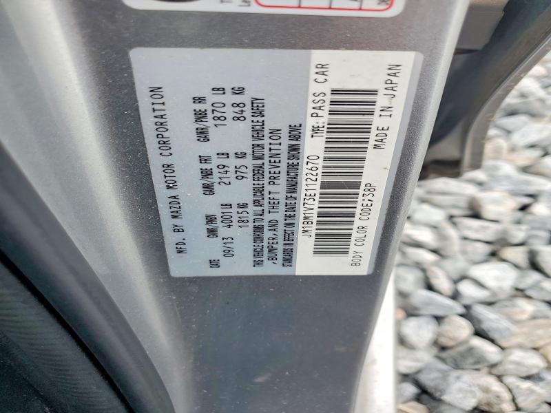 62810906 :رقم المزاد ، JM1BM1V73E1122670 vin ، 2014 Mazda 3 مزاد بيع