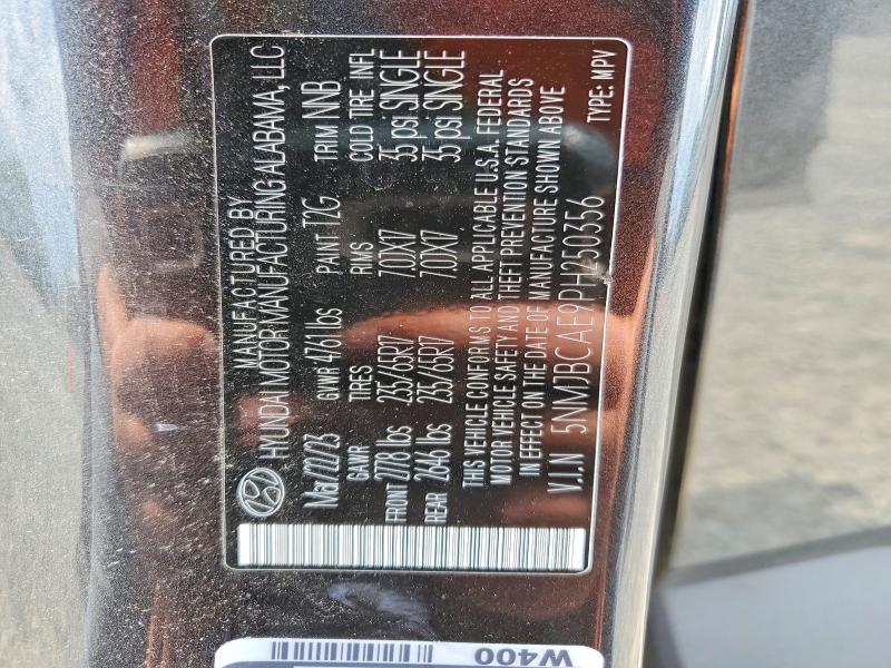 Aukcja sprzedaży 2023 Hyundai Tucson, vin: 5NMJBCAE9PH250356, numer aukcji: 62511516