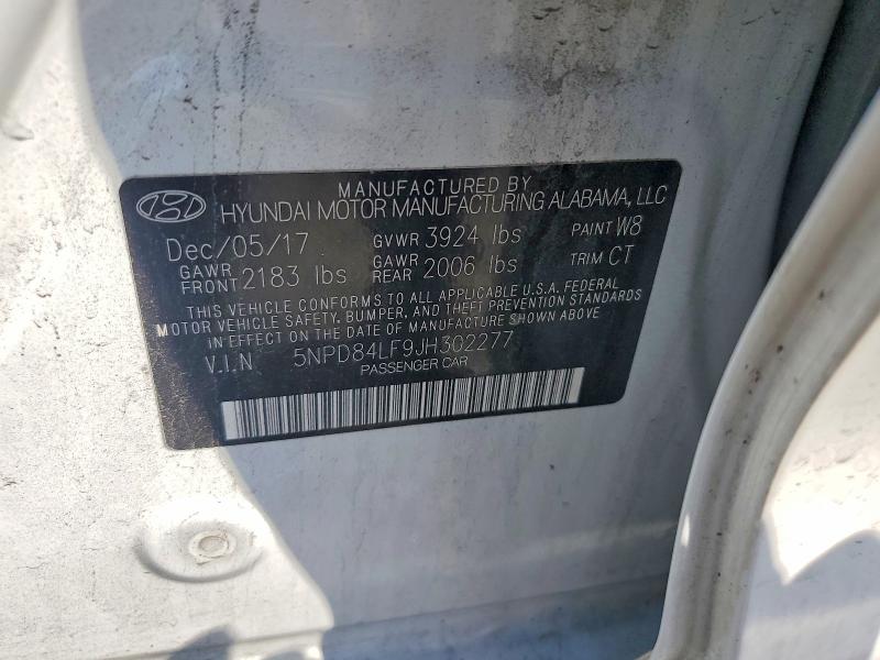 Продаж на аукціоні авто 2018 Hyundai Elantra, vin: 5NPD84LF9JH302277, номер лоту: 60408706