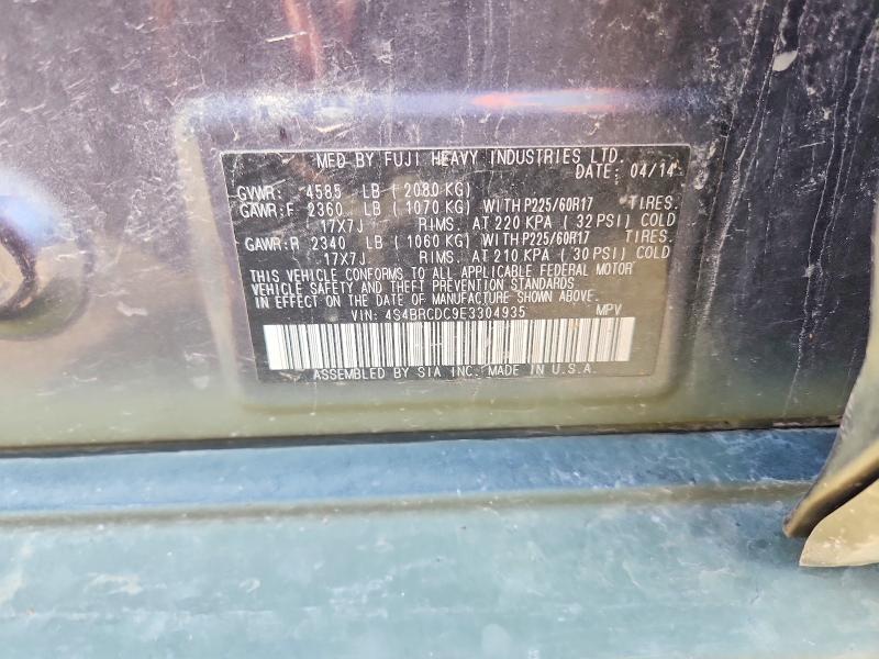 Продажа на аукционе авто 2014 Subaru Outback, vin: 4S4BRCDC9E3304935, номер лота: 61125386