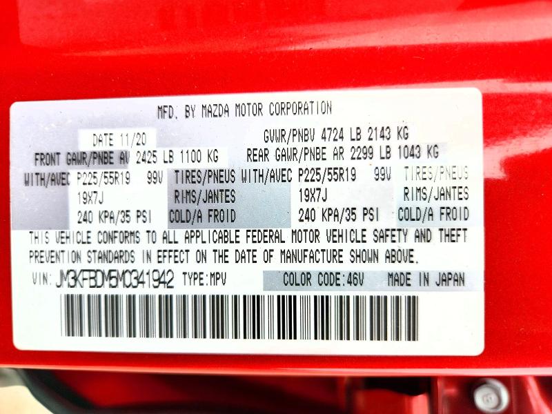 61524076 :رقم المزاد ، JM3KFBDM5M0341942 vin ، 2021 Mazda Cx-5 مزاد بيع