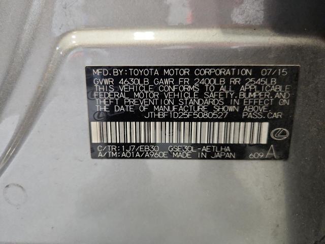 Aukcja sprzedaży 2015 Lexus Is, vin: JTHBF1D25F5080527, numer aukcji: 59406046