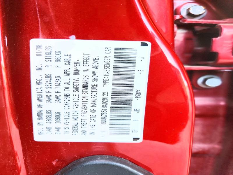 Продаж на аукціоні авто 2008 Acura Tl, vin: 19UUA76518A029122, номер лоту: 60670406