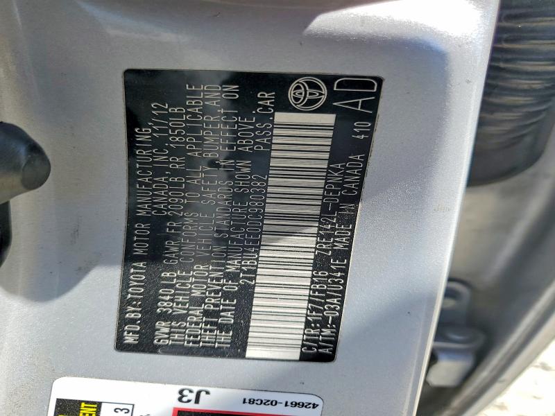 Продажа на аукционе авто 2013 Toyota Corolla, vin: 2T1BU4EE0DC980382, номер лота: 61598226