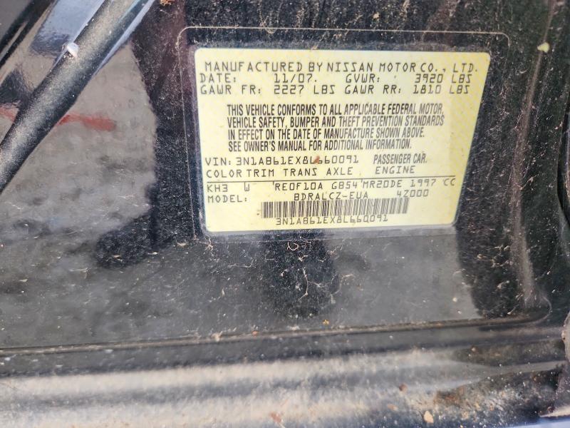 Продажа на аукционе авто 2008 Nissan Sentra, vin: 3N1AB61EX8L660091, номер лота: 60987556