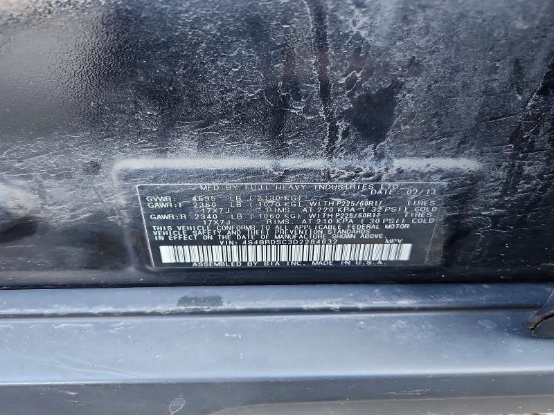 60383096 :رقم المزاد ، 4S4BRDSC3D2284632 vin ، 2013 Subaru Outback مزاد بيع
