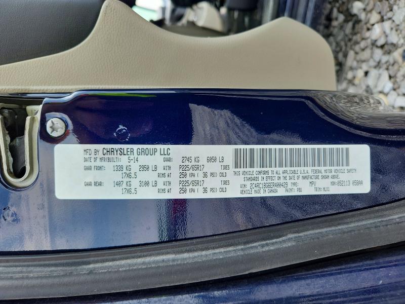 Продажа на аукционе авто 2014 Chrysler Town & Country, vin: 2C4RC1BG6ER400429, номер лота: 62003996