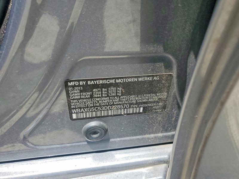 Продаж на аукціоні авто 2013 Bmw 528, vin: WBAXG5C53DD228570, номер лоту: 61954326