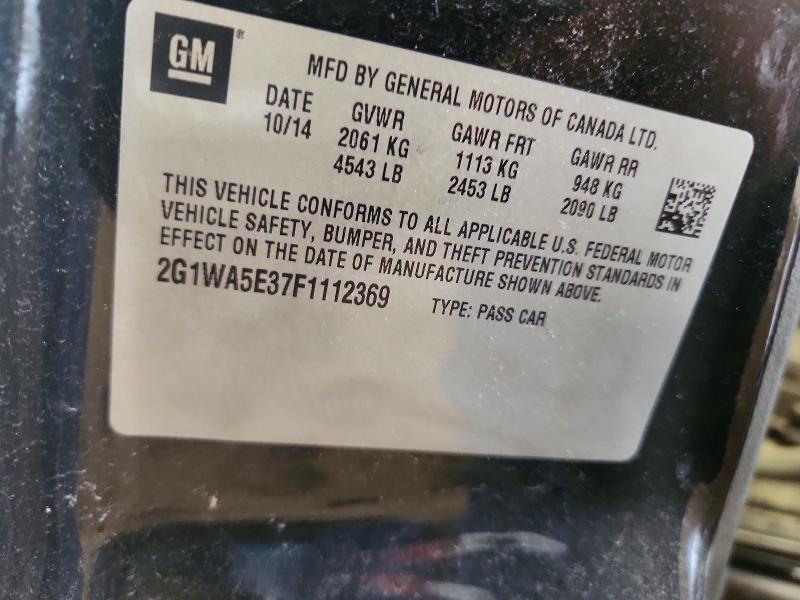 2015 Chevrolet Impala Limited მანქანა იყიდება აუქციონზე, vin: 2G1WA5E37F1112369, აუქციონის ნომერი: 60604016
