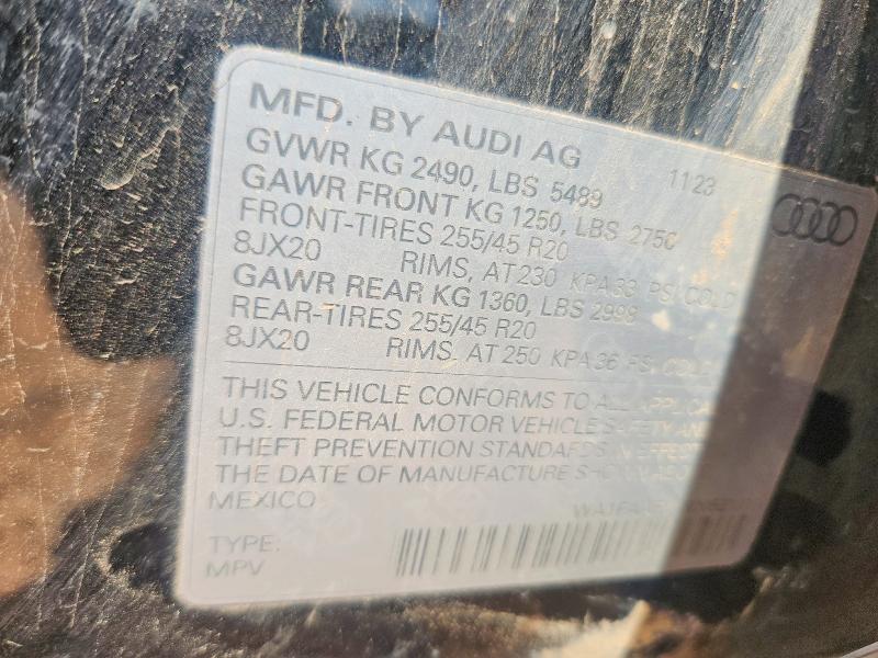 Aukcja sprzedaży 2024 Audi Q5, vin: WA1FAAFY1R2052131, numer aukcji: 59272776