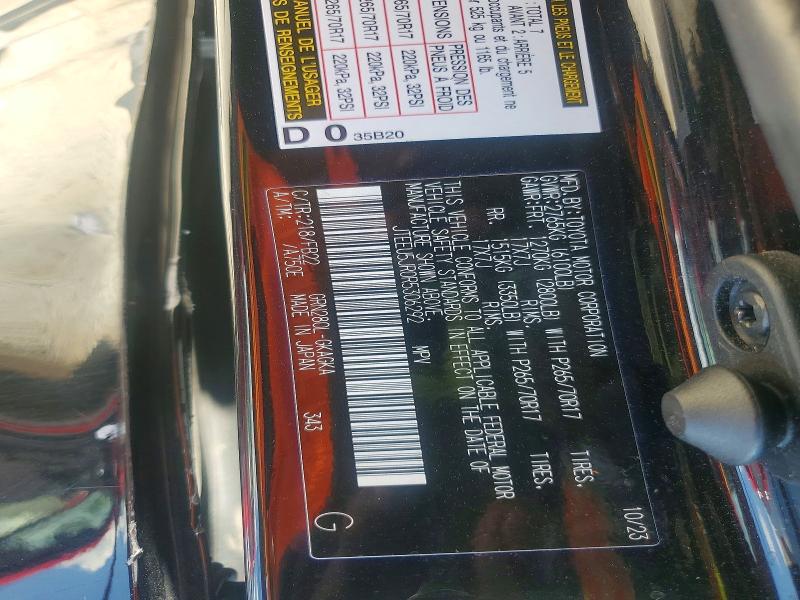 61547966 :رقم المزاد ، JTEEU5JR0R5306292 vin ، 2024 Toyota 4runner مزاد بيع
