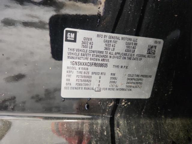 Продаж на аукціоні авто 2015 Chevrolet Suburban, vin: 1GNSKKKC6FR688605, номер лоту: 61996666