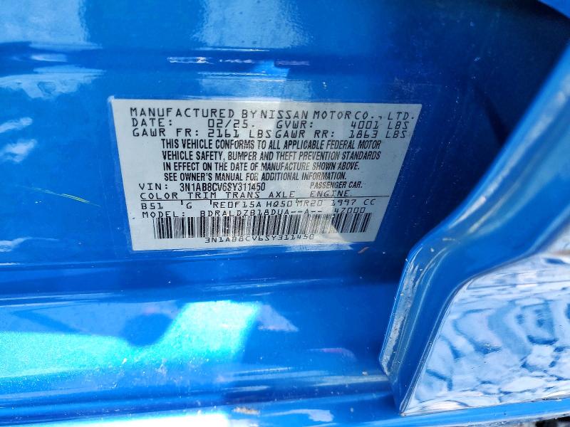 Aukcja sprzedaży 2025 Nissan Sentra, vin: 3N1AB8CV6SY311450, numer aukcji: 60196126