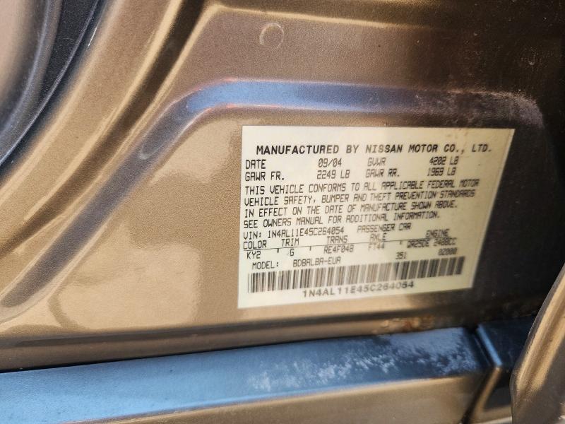 60472466 :رقم المزاد ، 1N4AL11E45C264054 vin ، 2005 Nissan Altima مزاد بيع