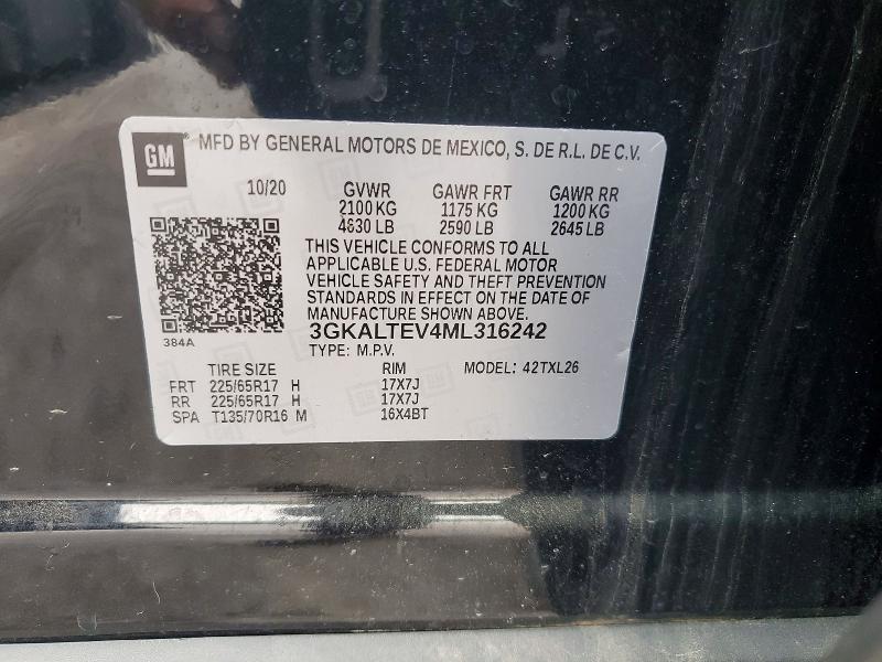 Продаж на аукціоні авто 2021 Gmc Terrain, vin: 3GKALTEV4ML316242, номер лоту: 61947736