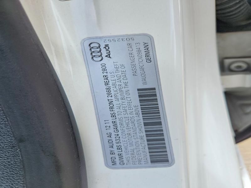Продажа на аукционе авто 2012 Audi A7, vin: WAU2GAFC7CN098413, номер лота: 59918356