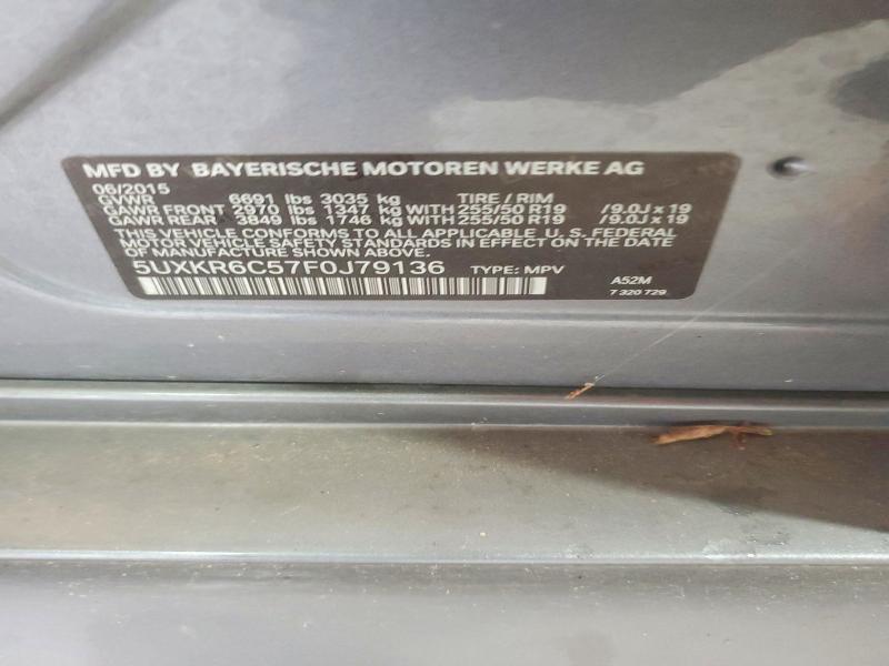 Aukcja sprzedaży 2015 Bmw X5, vin: 5UXKR6C57F0J79136, numer aukcji: 62230466
