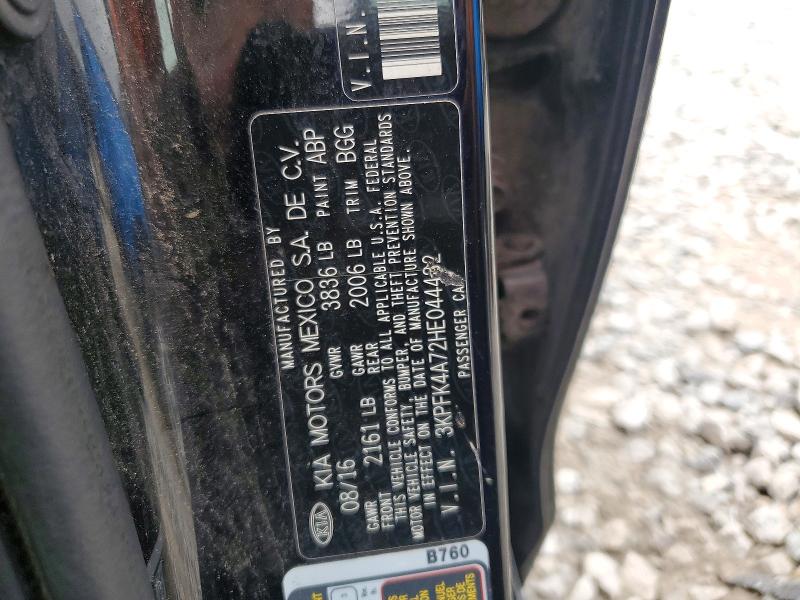 Продаж на аукціоні авто 2017 Kia Forte, vin: 3KPFK4A72HE044432, номер лоту: 62688306