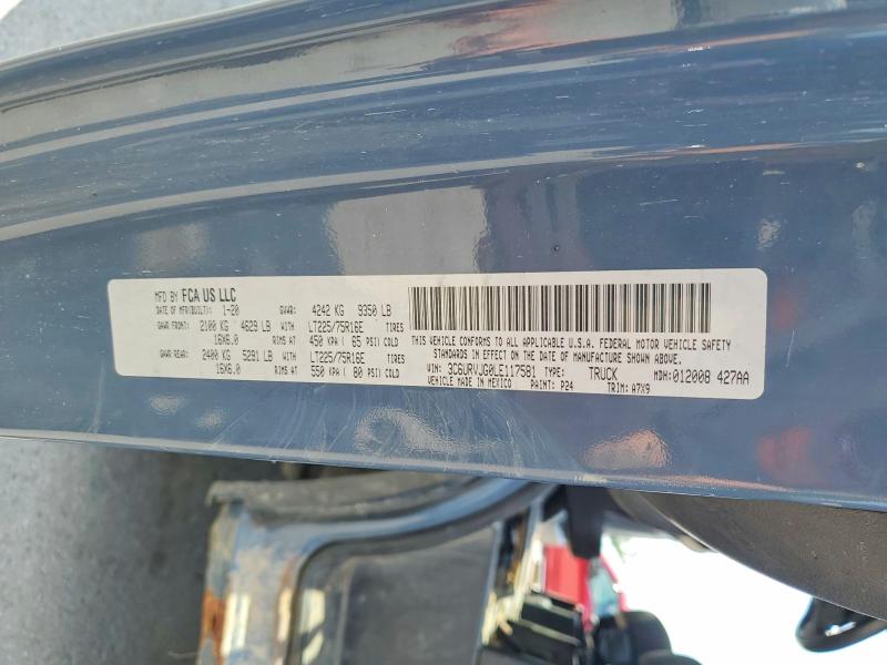 Продаж на аукціоні авто 2020 Ram Promaster 3500, vin: 3C6URVJG0LE117581, номер лоту: 60268236