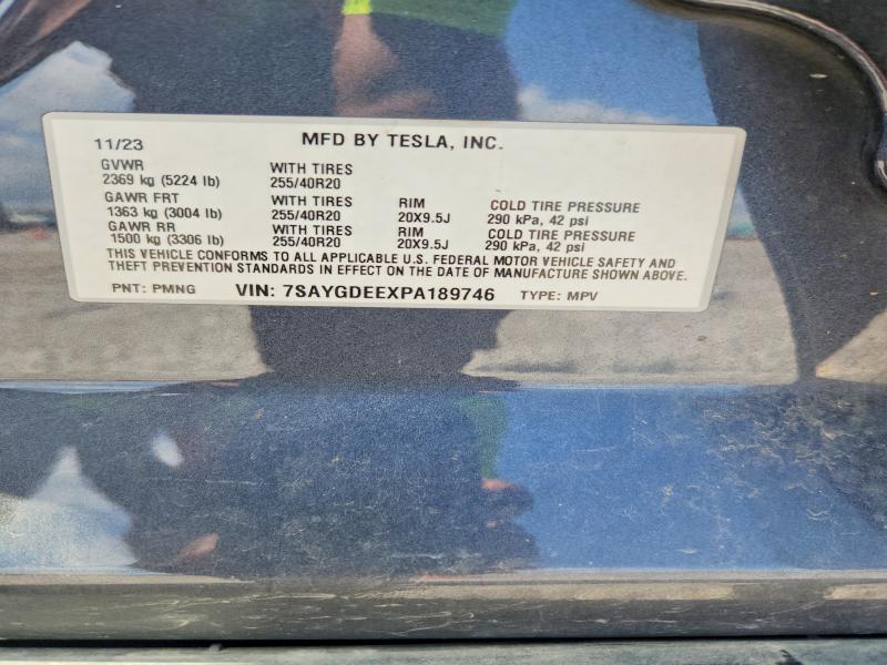 Aukcja sprzedaży 2023 Tesla Model Y, vin: 7SAYGDEEXPA189746, numer aukcji: 62904326