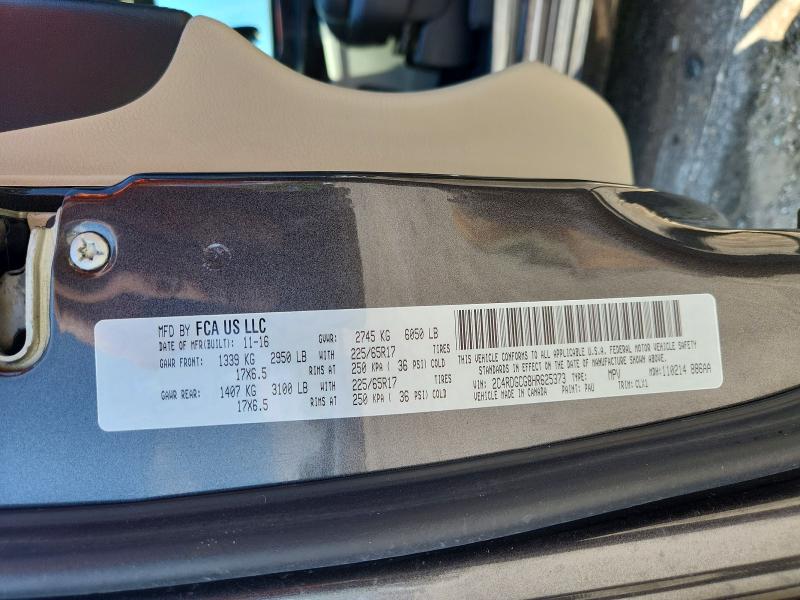 Продажа на аукционе авто 2017 Dodge Grand Caravan, vin: 2C4RDGCG8HR625373, номер лота: 61199466