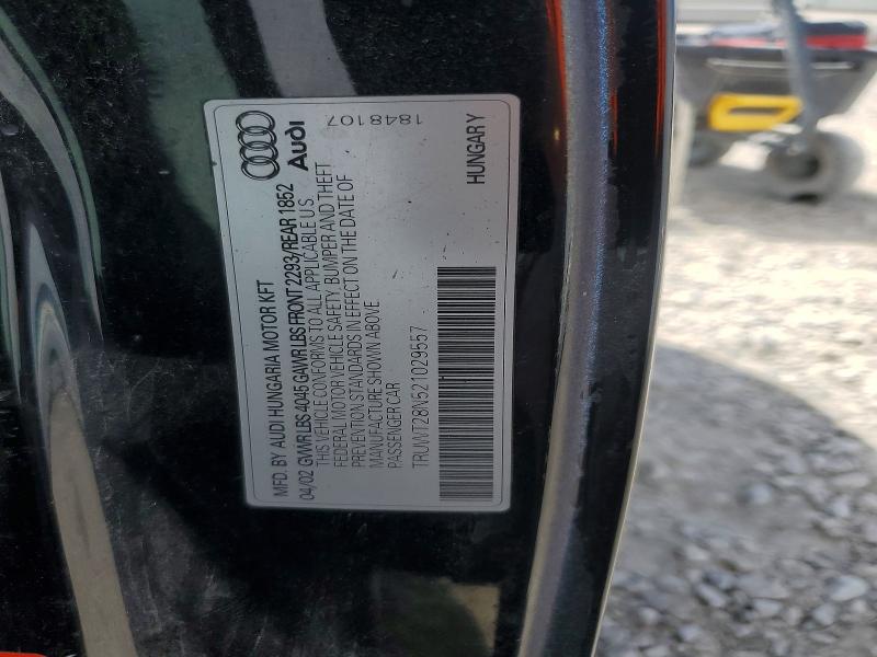 2002 Audi Tt მანქანა იყიდება აუქციონზე, vin: TRUWT28N521029557, აუქციონის ნომერი: 59724446