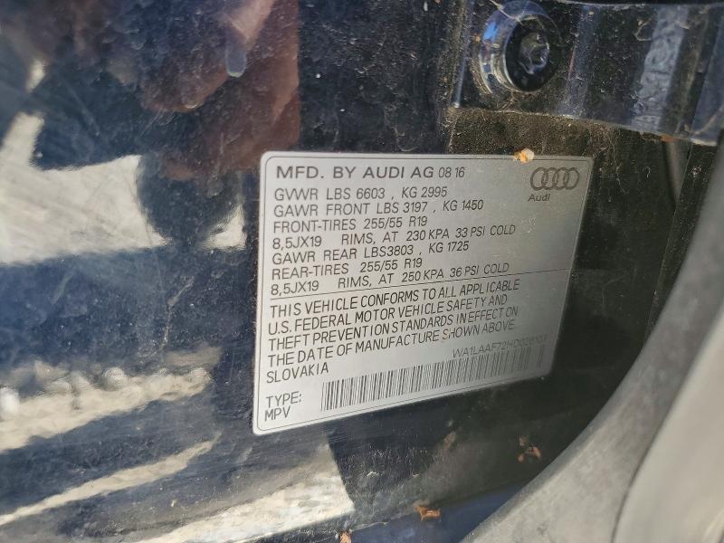 Продажа на аукционе авто 2017 Audi Q7, vin: WA1LAAF72HD026103, номер лота: 60689476