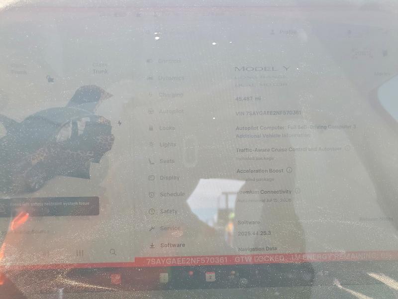 Aukcja sprzedaży 2022 Tesla Model Y, vin: 7SAYGAEE2NF570361, numer aukcji: 59706026