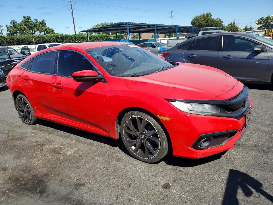 Aukcja sprzedaży 2019 Honda Civic, vin: 2HGFC2E87KH522006, numer aukcji: 60037226