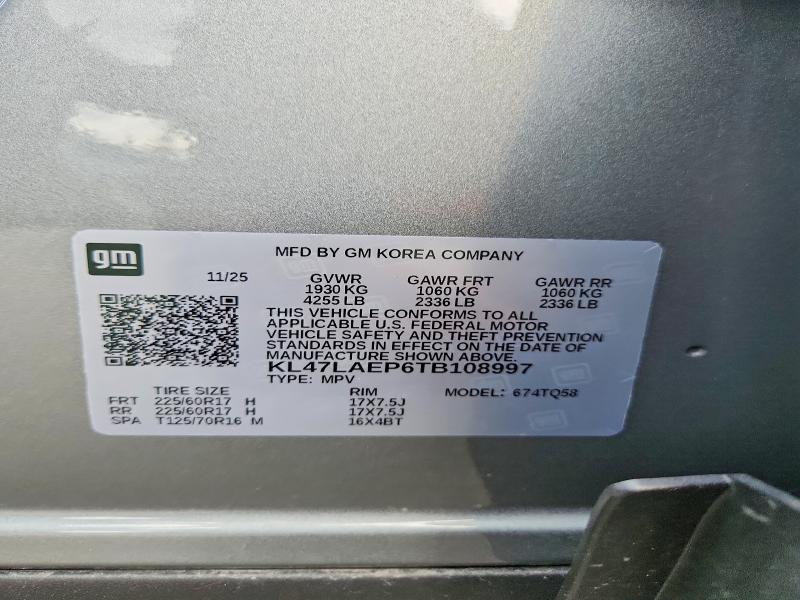 Продаж на аукціоні авто 2026 Buick Envista, vin: KL47LAEP6TB108997, номер лоту: 63408796