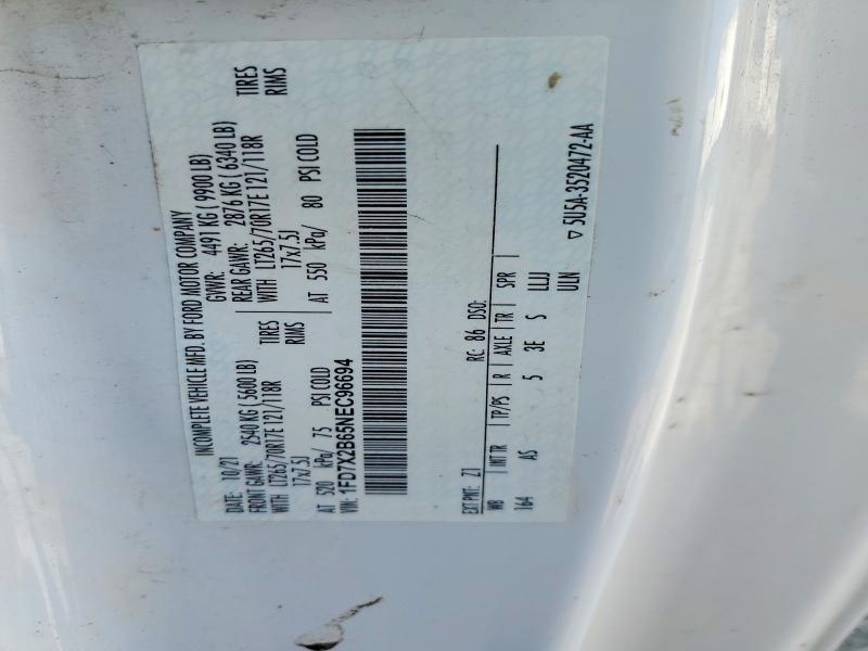 2022 Ford F250 მანქანა იყიდება აუქციონზე, vin: 1FD7X2B65NEC96694, აუქციონის ნომერი: 61975356