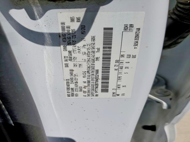 Продаж на аукціоні авто 2022 Ford F250, vin: 1FT7W2BT6NEE21666, номер лоту: 62698676