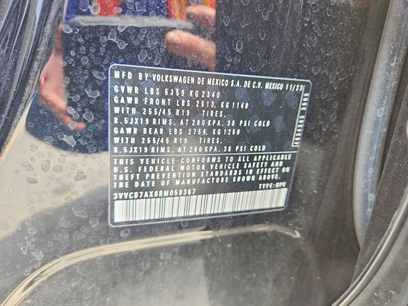 Auction sale of the 2024 Volkswagen Tiguan, vin: 3VVCB7AX8RM059367, lot number: 62647746