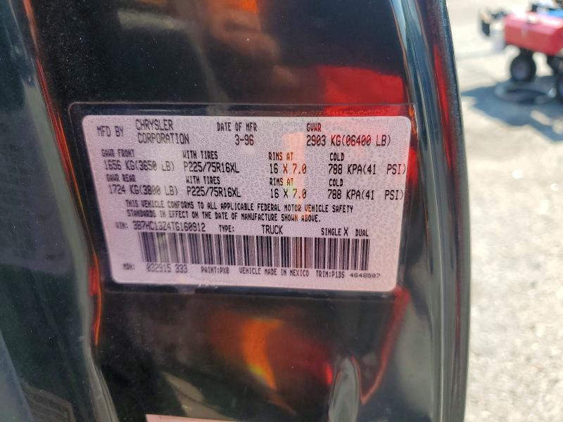 Aukcja sprzedaży 1996 Dodge Ram 1500, vin: 3B7HC13Z4TG160912, numer aukcji: 59879116