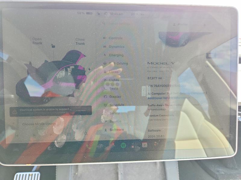 Продаж на аукціоні авто 2022 Tesla Model Y, vin: 7SAYGDEE9NF543269, номер лоту: 61365656