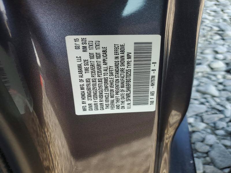 Продаж на аукціоні авто 2015 Honda Odyssey, vin: 5FNRL5H69FB070255, номер лоту: 61404866