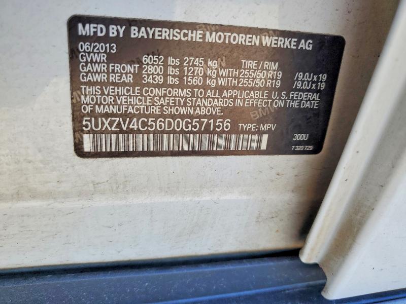 Aukcja sprzedaży 2013 Bmw X5, vin: 5UXZV4C56D0G57156, numer aukcji: 60412686