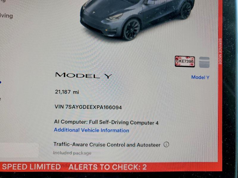 Продажа на аукционе авто 2023 Tesla Model Y, vin: 7SAYGDEEXPA166094, номер лота: 61980096
