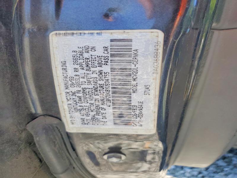 62422336 :رقم المزاد ، 4T1BF28K8YU934755 vin ، 2000 Toyota Camry مزاد بيع