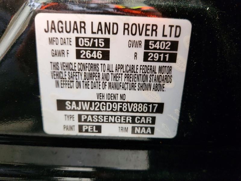 Продажа на аукционе авто 2015 Jaguar Xjl, vin: SAJWJ2GD9F8V88617, номер лота: 60397206