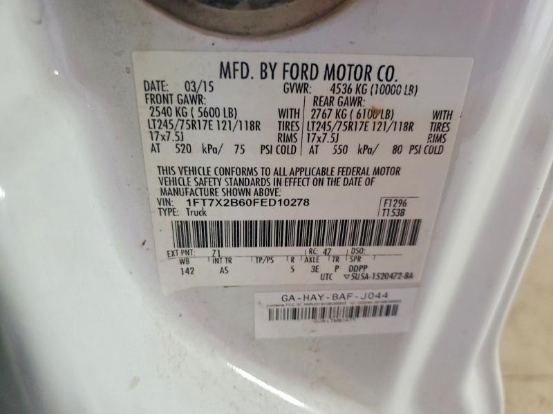 Aukcja sprzedaży 2015 Ford F250, vin: 1FT7X2B60FED10278, numer aukcji: 61997006