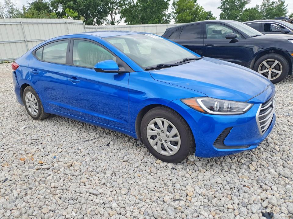 60145036 :رقم المزاد ، 5NPD74LF5JH343444 vin ، 2018 Hyundai Elantra مزاد بيع