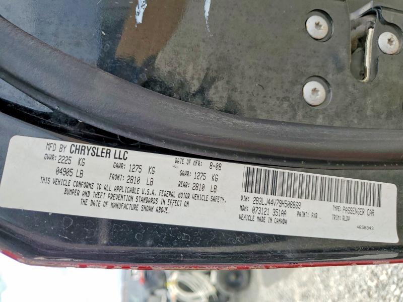 2009 Dodge Challenger მანქანა იყიდება აუქციონზე, vin: 2B3LJ44V79H508869, აუქციონის ნომერი: 61798926