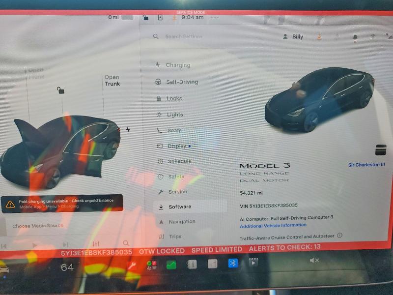 Aukcja sprzedaży 2019 Tesla Model 3, vin: 5YJ3E1EB8KF385035, numer aukcji: 60847666