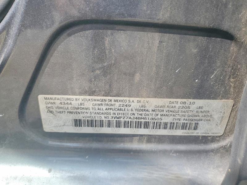Aukcja sprzedaży 2011 Volkswagen Jetta, vin: 3VWPZ7AJ4BM618505, numer aukcji: 62459936