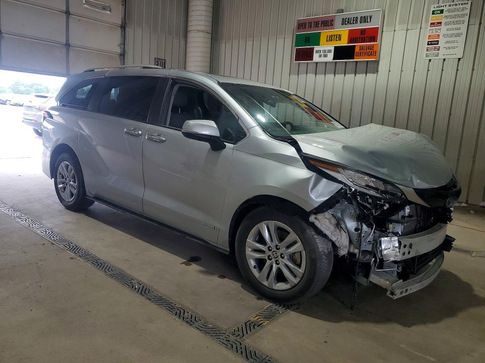 59307826 :رقم المزاد ، 5TDZSKFC9MS005148 vin ، 2021 Toyota Sienna مزاد بيع