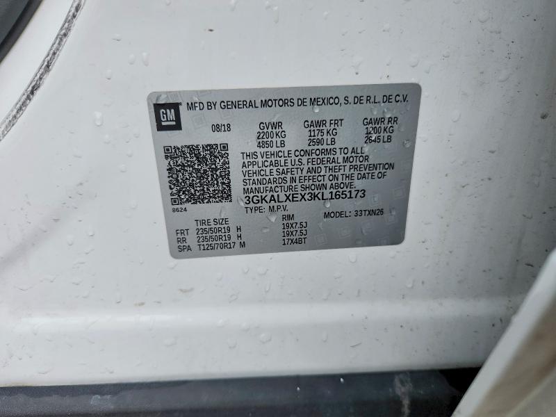 Aukcja sprzedaży 2019 Gmc Terrain, vin: 3GKALXEX3KL165173, numer aukcji: 61547486